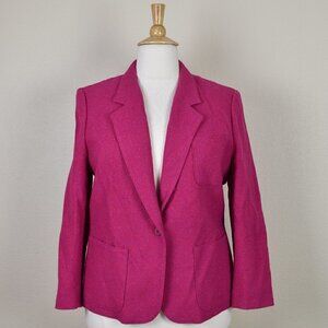 Vintage Pendleton Wool Blazer Micro Tweed Jacket 16-18